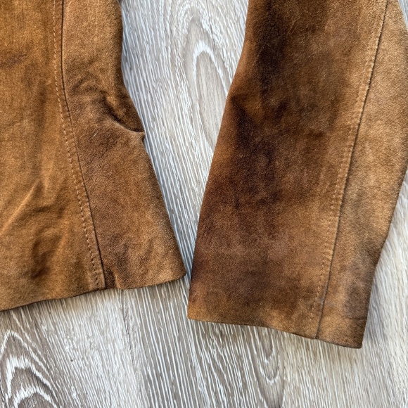 Vintage 90s Brown Suede Shirt Jackey - Picture 7 of 12